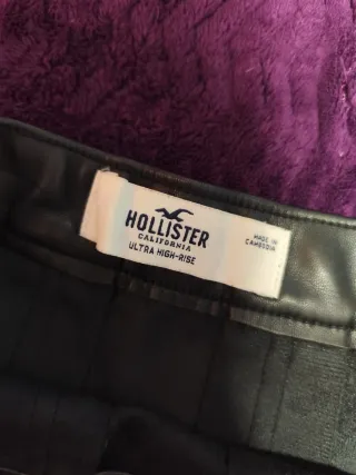 Falda tablas Hollister negra talla S