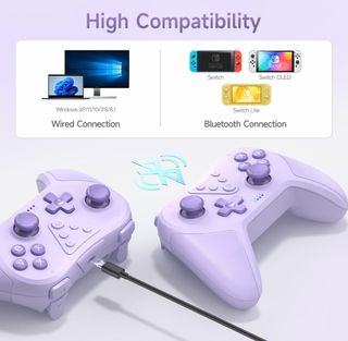 Mando EasySMX T37 Nintendo Switch Morado