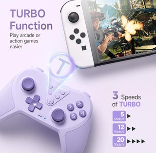 Mando EasySMX T37 Nintendo Switch Morado