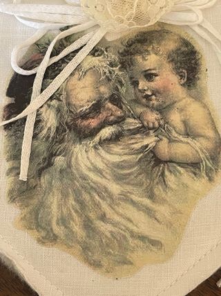 Set 3 bellissimi cuori Natale handmade