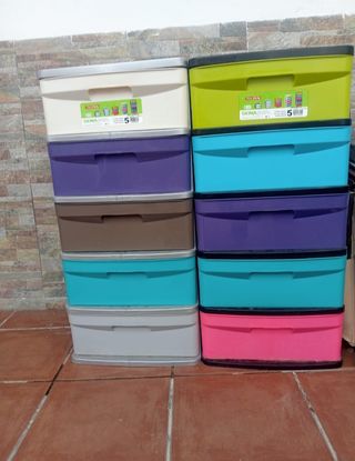 Organizador de plástico apilable