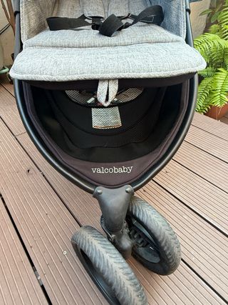 Carrito Bebé + Capazo Gris + Bumprider