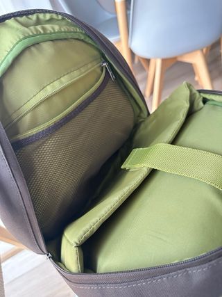 Mochila American Tourister Marrón y Verde
