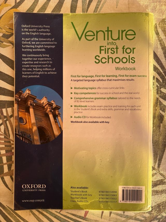 Venture Into First Workbook without key