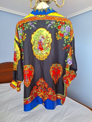 Camisa seda vintage Atelier Versace mujer