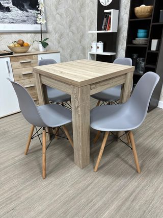 Mesa Extensible Libro + 4 Sillas Nuevo