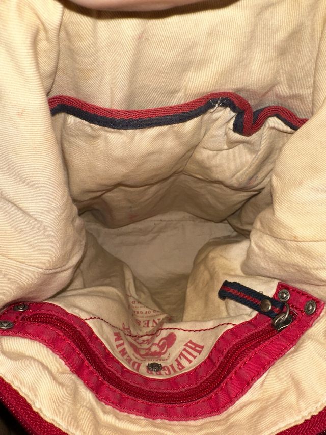 Bolso Tommy Hilfiger Rojo y Beige