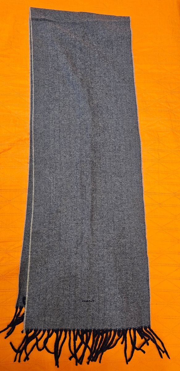 Sciarpa Gant Uomo Blu Grigio Lana