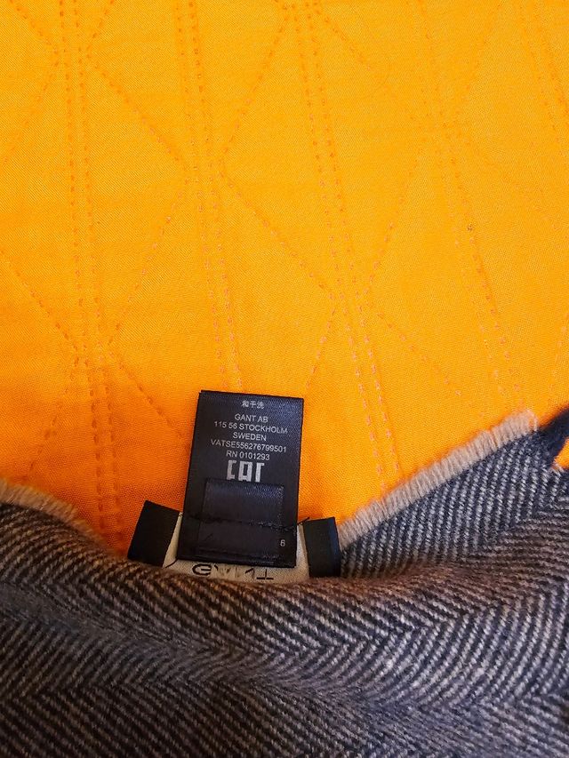 Sciarpa Gant Uomo Blu Grigio Lana