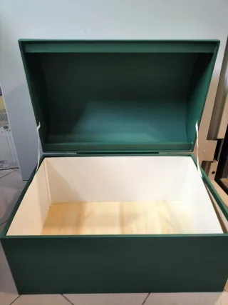 Grande baule in legno rivestito