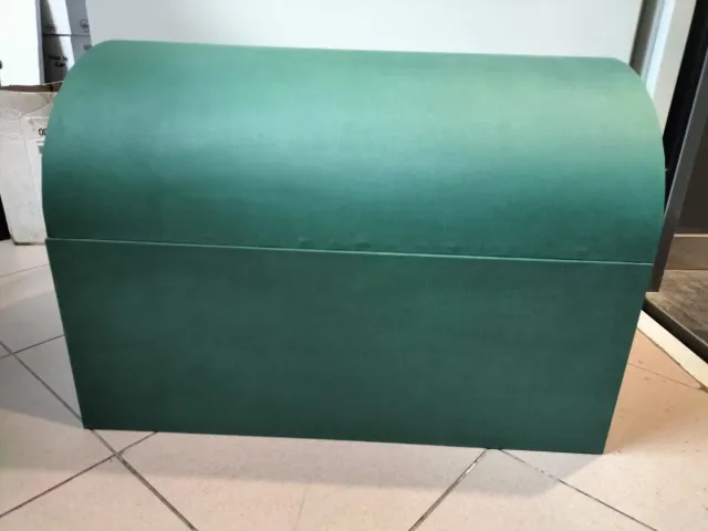 Grande baule in legno rivestito