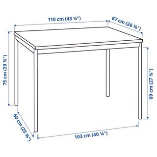 Mesa de comedor negra Ikea