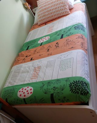 Doble cama infantil con cajones de almacenamiento 