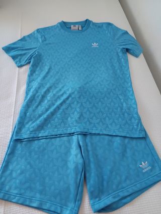 Conjunto Adidas Hombre Azul