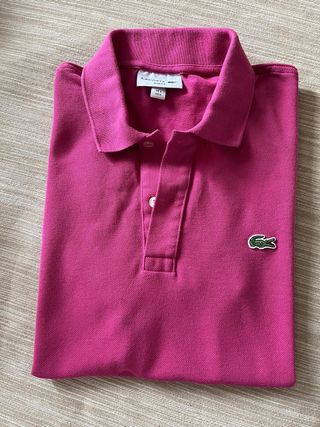 Polo Lacoste Fucsia Hombre Talla S