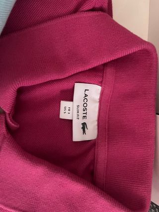 Polo Lacoste Fucsia Hombre Talla S