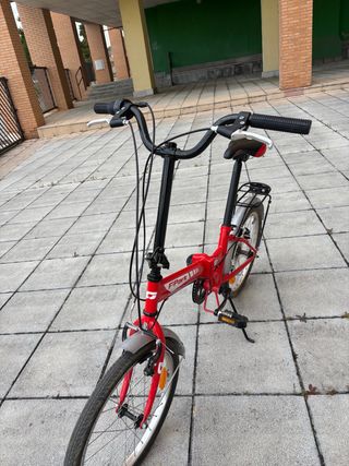 Bicicleta plegable roja F-Park