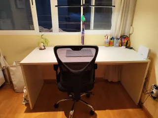 Scrivania bianca 160x75x68 cm
