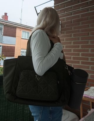 Bolso River Island London Verde Oliva