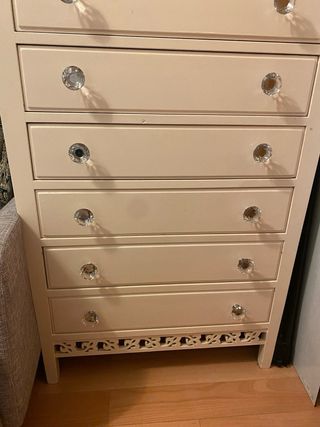 Cassettiera alta in legno