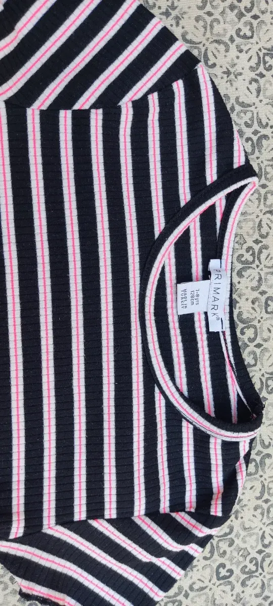 Camiseta niña rayas 7 años