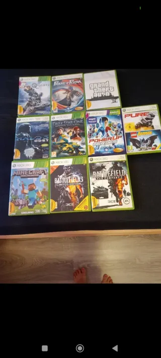 Lote 9 Juegos Xbox 360 (Minecraft, Halo, BF3)