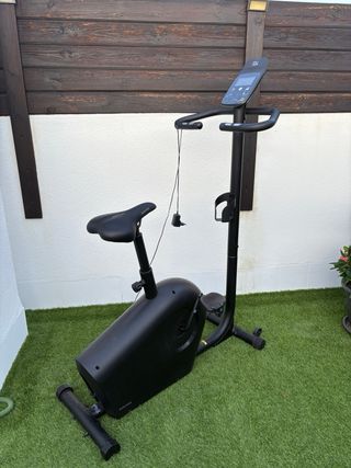 Bicicleta Estática Plegable Negra