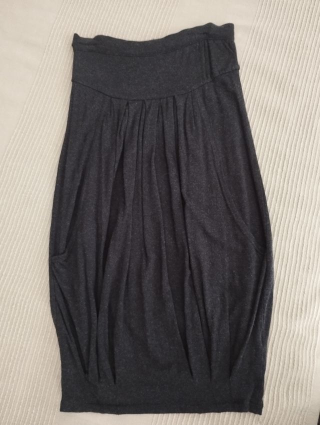 Vestido gris abombado talla 38