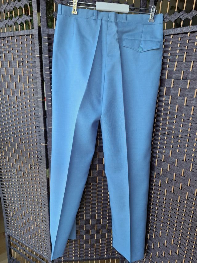 Pantalón de vestir caballero azul