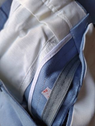 Pantalón de vestir caballero azul
