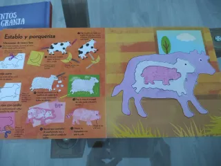 Dibuja y crea con las plantillas y lee en la oscu.