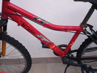 Bicicleta Rockrider niño roja