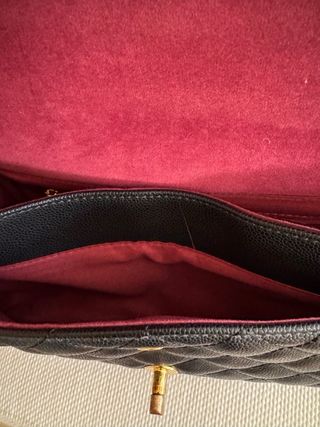 Borsa trapuntata nera stile Chanel