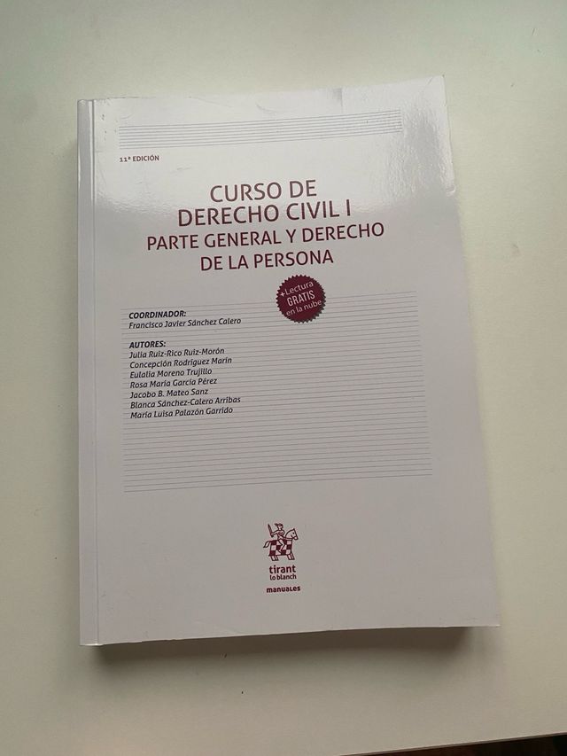 Curso de Derecho Civil I. Parte general y Derec...