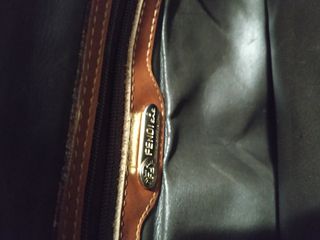 Borsa Fendi Pequin tela e pelle vintage