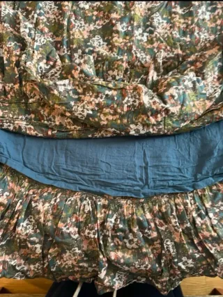 Vestido Scalpers verde estampado floral Talla L