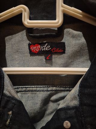 Cazadora vaquera negra Inside talla L