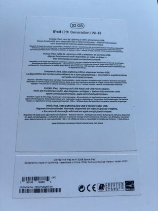 iPad 7ª Gen Space Gray Como Nuevo