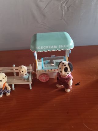 Familia Dalmata Sylvanian con Heladeria