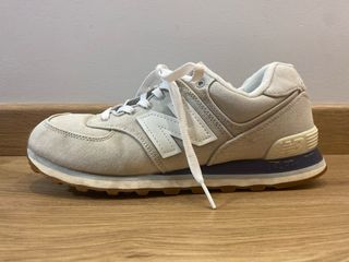 Zapatillas New Balance 574 Beige/Blanco