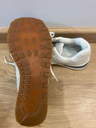 Zapatillas New Balance 574 Beige/Blanco