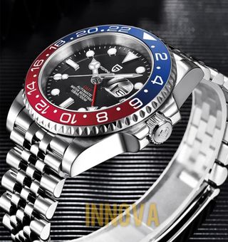 Pagani Design Pepsi GMT Reloj hombre Automático