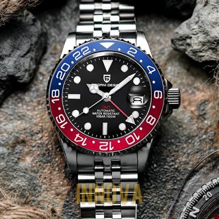 Pagani Design Pepsi GMT Reloj hombre Automático