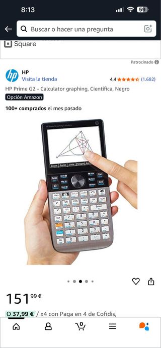 Calculadora HP Prime G2 Gráfica Científica Negra