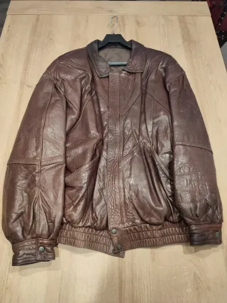 Cazadora Piel Mujer Marrón