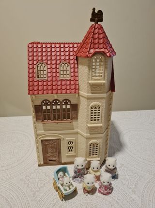 Casa Sylvanian Families 3 pisos + familia