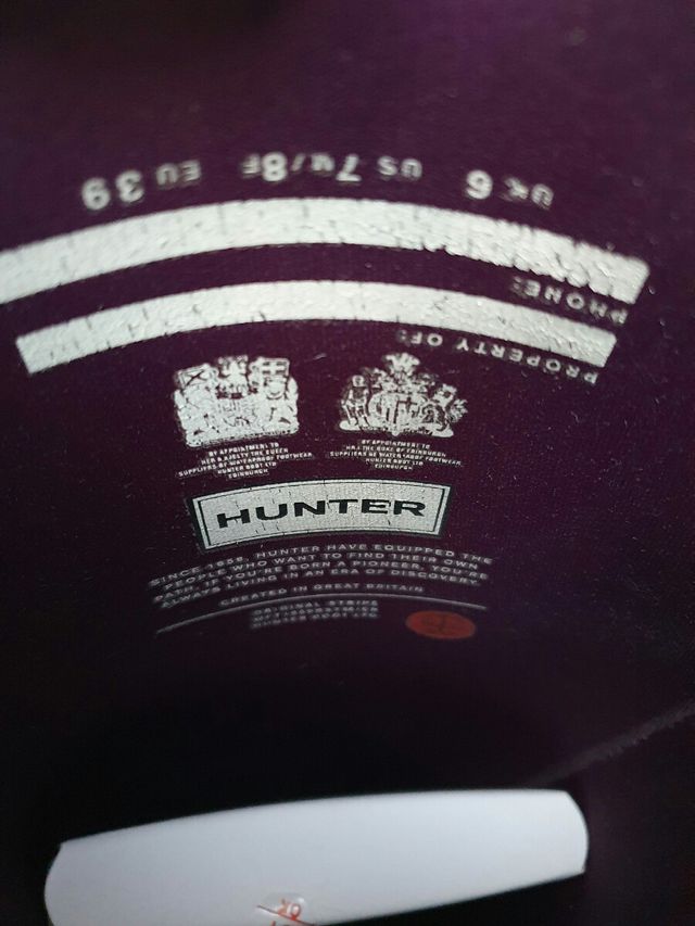 Botas Hunter Moradas Originales
