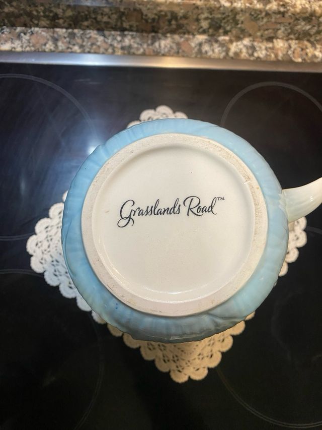 Caraffa in ceramica stile floreale USA