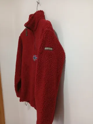 Felpa pile Napapijri AIAS HZH rossa