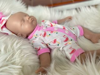 Muñeco silicona 42cm bebé durmiendo